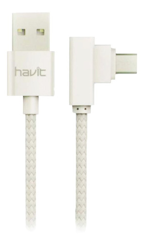 Cable De Datos Trenzado Havit Cb8603 Usb A Micro Usb Codo
