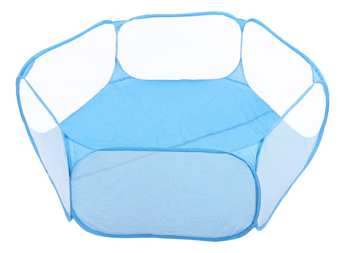 Jaula Portátil Azul Para Mascotas, Carpa, Corralito Para Ani
