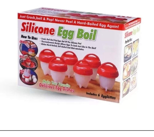 Silicona Para Huevo Hervidor De Huevos Egg Boil X 6 Unidades