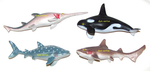 Tiburón Ballena X 12 Depredadores Marinos Animales Juguete