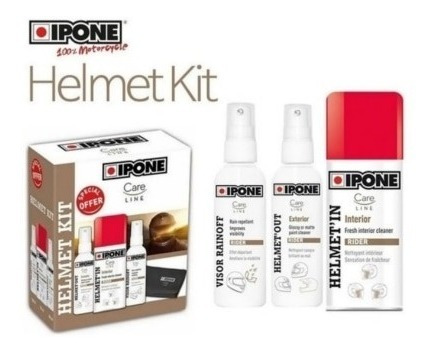 Kit Ipone Helmet Ipone Limpia Casco Interior Exterior Visor