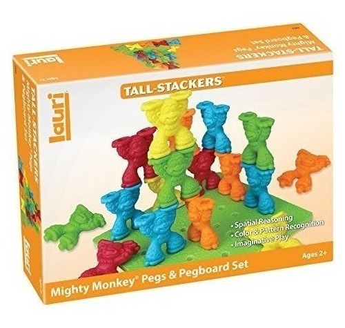 Lauri Tall-stackers - Mighty Monkey Pegs - Juego De Tablero 