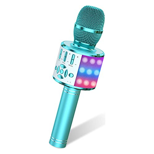Máquina De Micrófono De Karaoke Niños, Micrófono Bl...