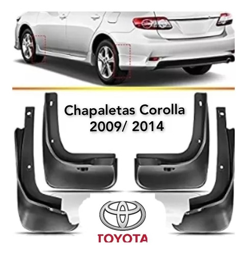 Chapaletas Toyota Corolla 2009-2010-2011-2013-2014