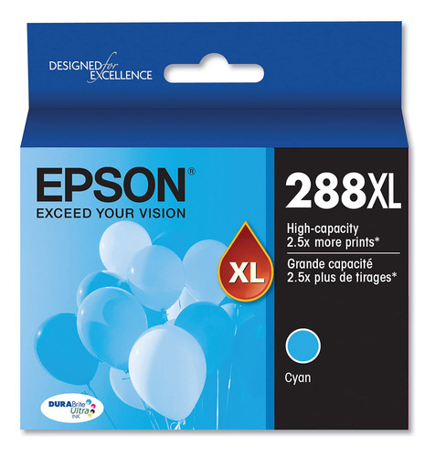 Epson 288 Durabrite Ultra Ink Cartucho Cian De Alta Capacid.