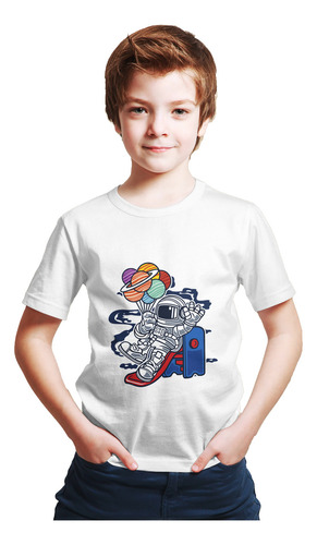 Remera Nene Niño Consola Juguetes Astronauta Patineta #12