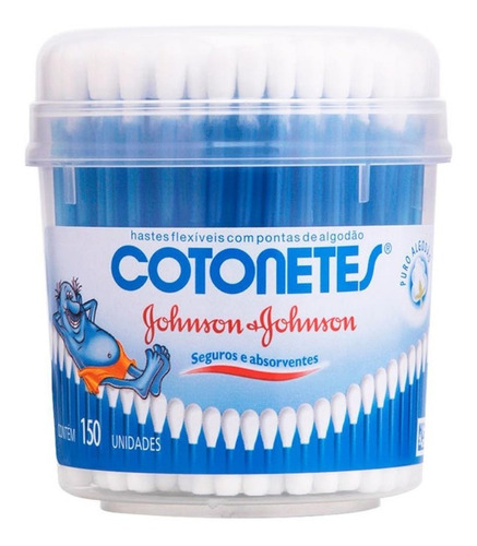 Johnson's bastoncillos de algodon  X 150 Unidades