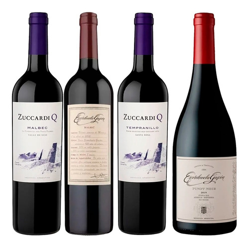 Vino Escorihuela + Zuccardi Malbec+tempranillo+pinot Noir