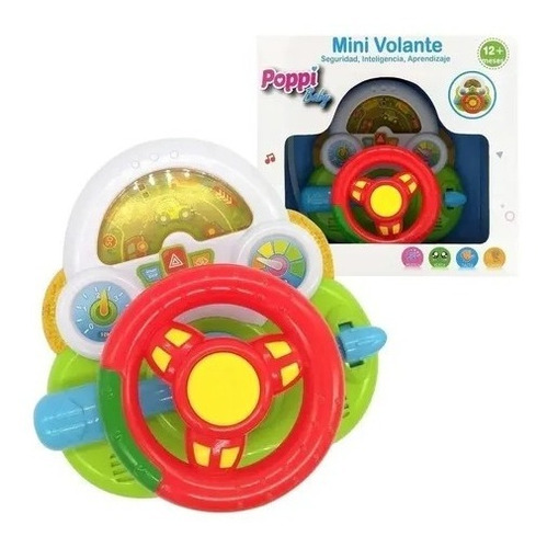 Volante Musical Poppi Sonido Luz Juguete Didactico Infantil