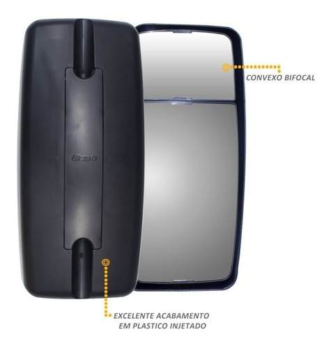 Imagem 5 de 5 de Espelho Retrovisor Bepo Vw Constellation Convexo Bifocal