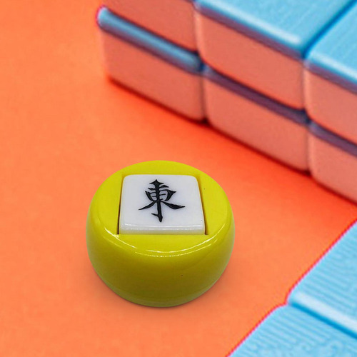 6 Dados Chinos De Mahjong, Dados Poliédricos, , Amarillo