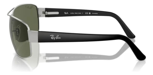 Óculos Solar Ray-ban Rb3503l 019/9a 66 Prata Rb Polarizado
