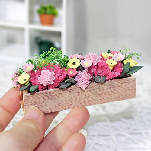 1/12 Macetas En Miniatura Para Casa De Muñecas, Miniplanta