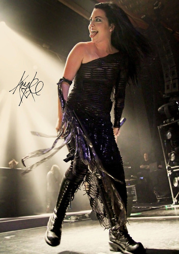 Foto Autografo Decoração Evanescence