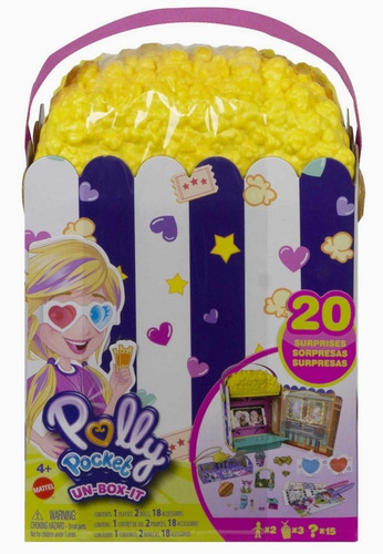 Polly Pocket Caja De Palomitas 20 Sorpresas.