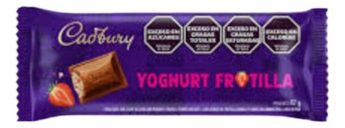 Chocolate Argentino Cadbury Frutilla Relleno Yoghurt 82 Gr
