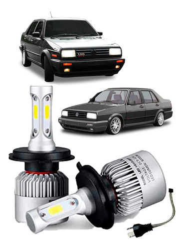 Kit Faros Delanteros Led Vw Jetta A2 H4 3 Caras Alta Y Baja