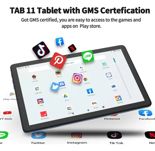 Tablet Pritom Tab11 Android 13 128 Gb 10 Pulgadas Con Funda