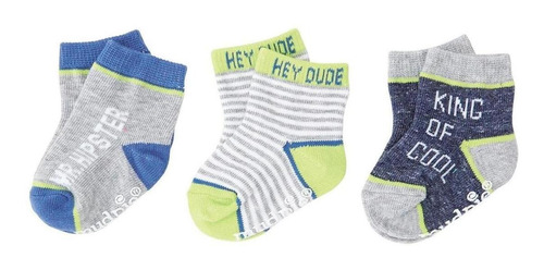 Set Calcetines Mud Pie Mr. Hipster (3) Azul/verde