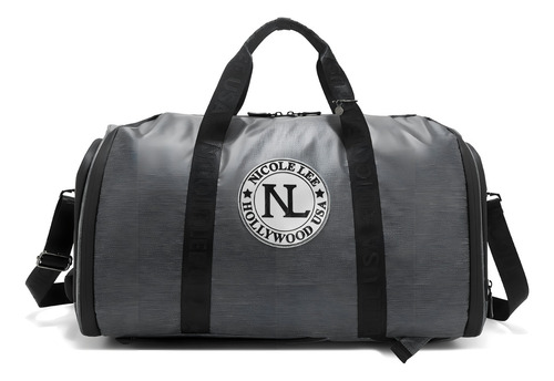 Maleta De Viaje Nicole Lee Con Multiples Asas Ss24 Color Gris