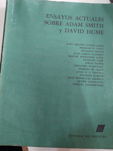 Ensayos Actuales Sobre Adam Smith Y David Hume