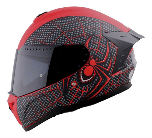 Casco Integral Spiderman Miles Morales Doble Certificación