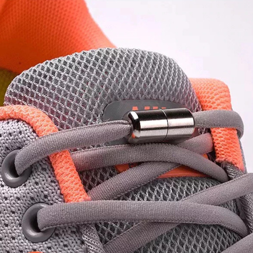10 Pares Agujetas Elasticas Cordones Sin Nudos Hebilla Metal