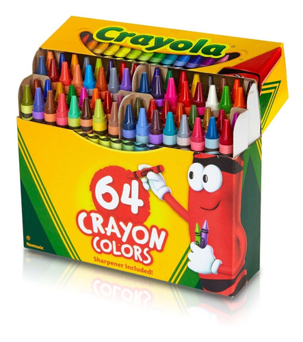 Crayones Crayola T Oficial X64 Con Sacapunta