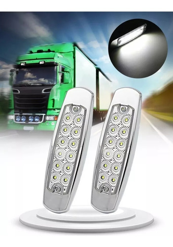 Foco Luz Lateral Led Bi-volts Trocha Borde Metal X 5 Und
