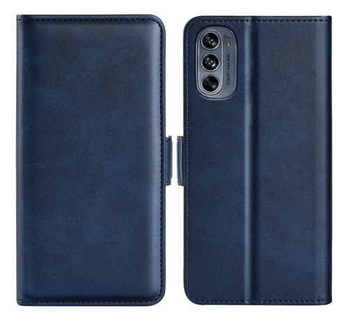 Funda De Cuero Magnética De Doble Cara Para Motorola G62 5g