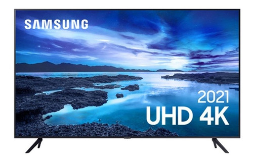 Imagem 1 de 4 de Samsung Smart 55 Tv Uhd 4k 55au7700, Processador Crystal 4k,