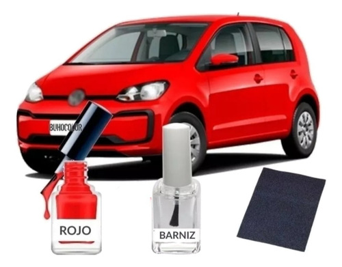 Kit Retoque Fix Rojo Universal Apto Todas Las Marcas Auto