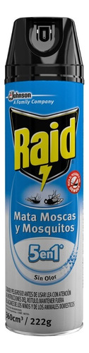 Raid Mata Moscas Y Mosquitos 5en1 X 360cm3
