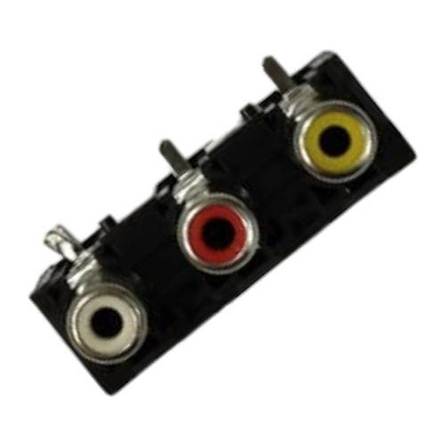 Terminal Jack Rca 3x1 Audio Y Video De Chasis Paq. 12 Pcs