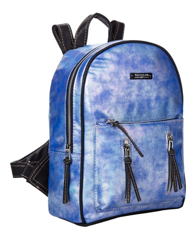 Mochila Importada Mujer Urbana Jean 3 Cierres Quaglia