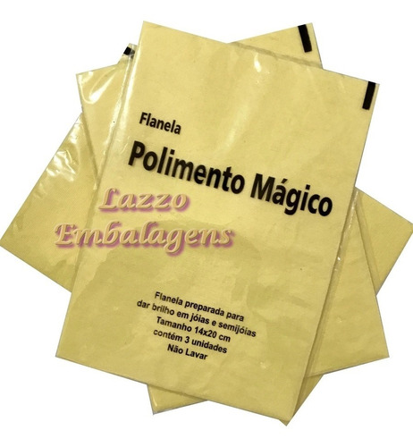 15 Flanela Magica Original Limpa Ouro Prata Folheado Atacado
