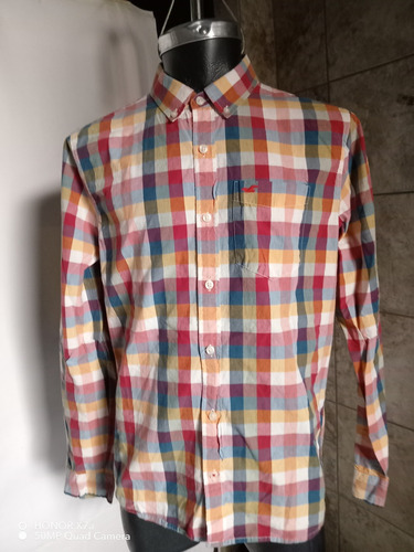 Camisa Multicolor Holllisster Extra Grande Slim (Usado)
