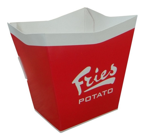 Imagen 5 de 6 de Porta Papas Fritas ( Pack De 100 Uds )
