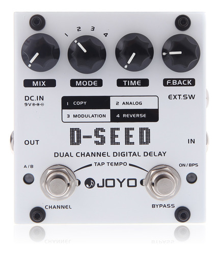 Pedal De Efecto Channel Delay Digital Joyo Dual D-seed