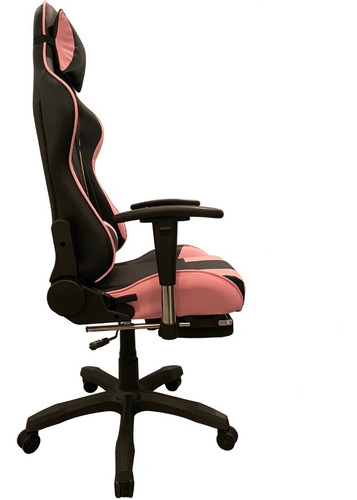 Imagen 7 de 8 de Silla Pc Gamer 06 Rosa 2 Almohadones/apoyapies Envio Gratis