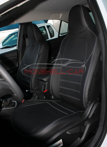 Capas Banco Couro Gm Novo Onix Hatch / Plus Sedan Turbo 2020