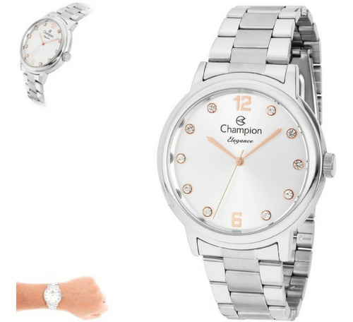 Relógio Feminino Champion Elegance Original Cn28437q