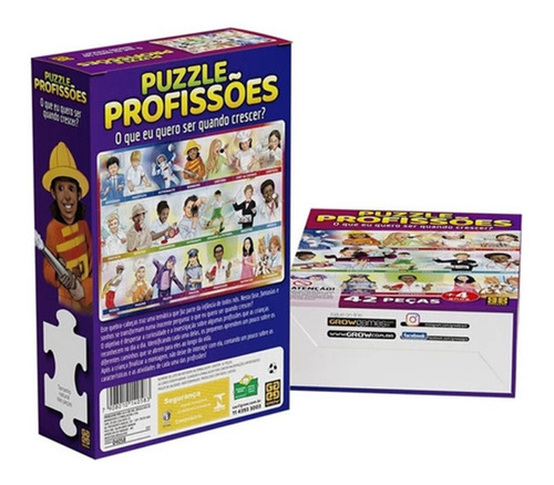 Puzzle 45 Peças Profissões - Grow