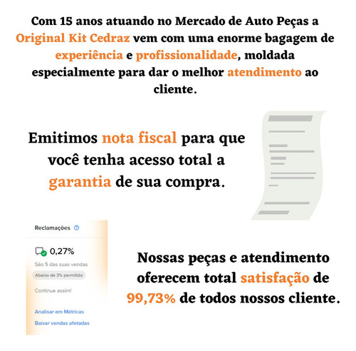 Kit De Distribuição Da Corrente Merc. Classe A 1.6/1.9 99/05