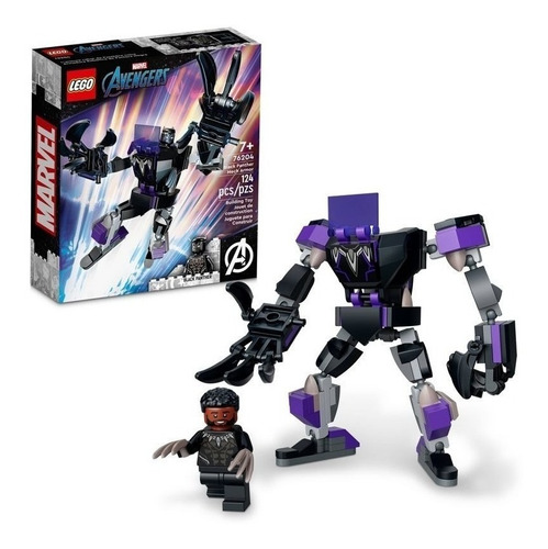 Kit Lego Marvel Armadura Robótica De Black Panther 76204 Cantidad de piezas 124