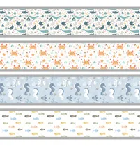 Comprar Guardas Infantiles De Vinilo Animales De Mar Peces X 6m G 0060