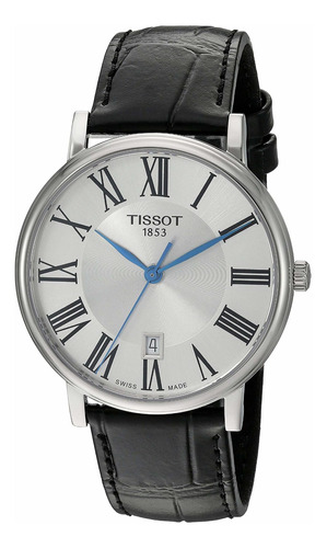 Reloj Unisex Tissot T1224101603 Cuarzo Pulso Negro En Cuero