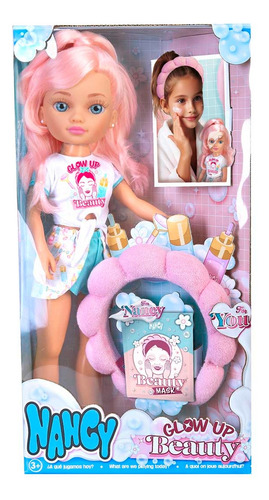 Muñeca Nancy Glow Up Beauty Pack para niñas