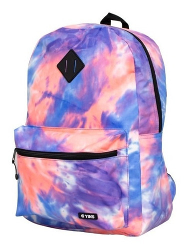 Mochila Juvenil Tie Dye Resistente Alta Moda Yins