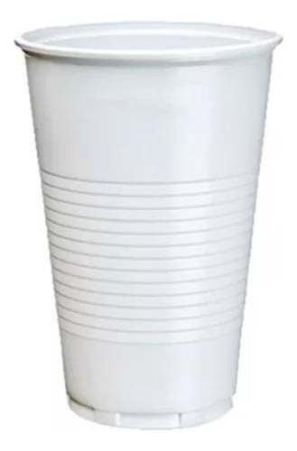 25 Vaso Descartable Plastico 330cc Blanco Cotillon